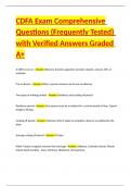 CDFA Measurement Verification Practice Comprehensive Questions &lpar;Frequently Tested&rpar; with Verified Answers Graded A&plus;