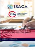 CERTIFIED INFORMATION SYSTEMS AUDITOR CISA PRACTICE EXAMS 1-10 LATEST UPDATE 
