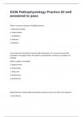 WGU D236 Pathophysiology Practice 02 well answered to pass
