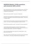 NUR2243 Module 1 EAQs questions well answered 100&percnt; correct