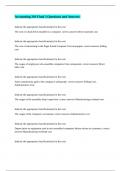 Accounting 201 Final &vert;&vert; Questions and Answers&period;