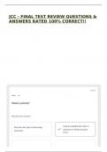 JCC - FINAL TEST REVIEW QUESTIONS & ANSWERS RATED 100&percnt; CORRECT&excl;&excl;