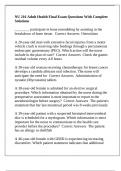 NU 216 Herzing University -NU 216 Adult Health Final Exam Questions With Complete Solutions&period;