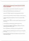 DMI 60 Final Exam-Pathology&colon; Complete Q&A with Verified  Solutions-2025&sol;2026 