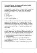 NRSG 3302 Nursing with Women and Families Module Questions With Complete Solutions