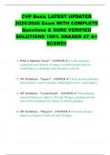 CVP Basic LATEST UPDATED 2025&sol;2026 Exam WITH COMPLETE Questions & SURE VERIFIED SOLUTIONS 100&percnt; GRADED AT A&plus; SCORE&excl;&excl;
