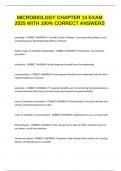 MICROBIOLOGY CHAPTER 14 EXAM 2025 WITH 100&percnt; CORRECT ANSWERS
