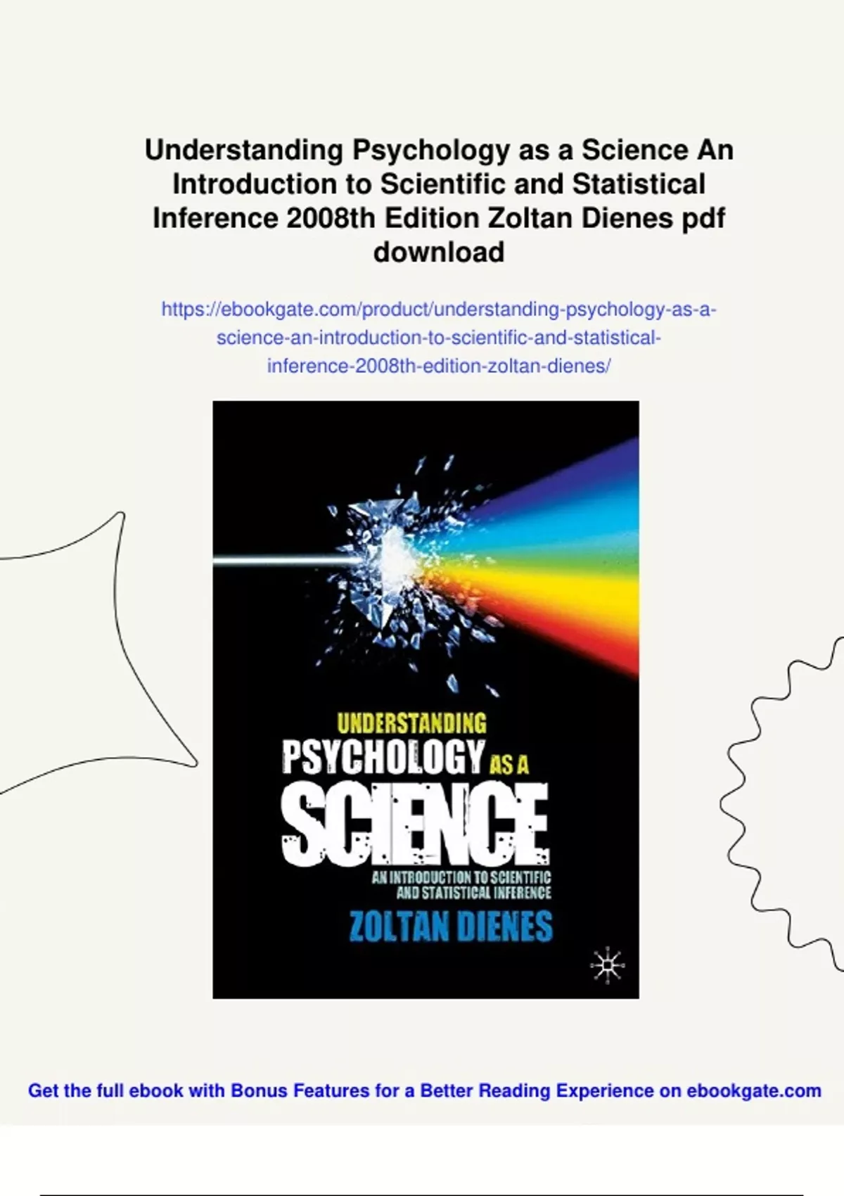 Psychological Inference Summary Understanding Psychology as a Science An Introduction to ...