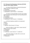 NCC Electronic Fetal Monitoring Certification 2025&sol;2026 Questions With Complete Solutions