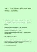 EXAM 3 RNSG 2432 QUESTIONS WITH 100&percnt; CORRECT ANSWERS&excl;&excl;