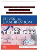 Test Bank For Seidel's Guide to Physical Examination An Interprofessional Approach 10th Edition by Jane W&period; Ball&comma; Joyce E&period; Dains Chapter 1 - 26