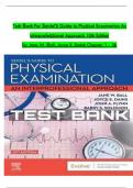 Test Bank For Seidel's Guide to Physical Examination An Interprofessional Approach 10th Edition by Jane W&period; Ball&comma; Joyce E&period; Dains Chapter 1-26