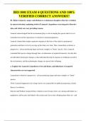 BIO 1001 EXAM 4 QUESTIONS AND 100&percnt; VERIFIED CORRECT ANSWERS&excl;&excl;