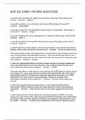 NUR 224 EXAM 1 REVIEW QUESTIONS