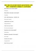BIO 1001 EXAM REVISION QUESTIONS AND 100&percnt; VERIFIED CORRECT ANSWERS&excl;&excl;