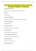BIO 1001 TEST PREP QUESTIONS AND 100&percnt; VERIFIED CORRECT ANSWERS&excl;&excl;