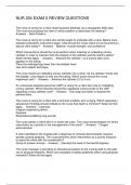 NUR 224 EXAM 2 REVIEW QUESTIONS