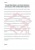 Nevada State Barber Laws Exam Questions and Answers &lpar;100&percnt; Verified 2025 Graded A&plus;&rpar;