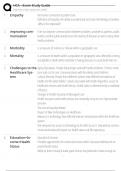 HCA - Exam Study Guide
