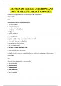 GB 370 EXAM REVIEW QUESTIONS AND 100&percnt; VERIFIED CORRECT ANSWERS&excl;&excl;