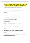 GB 370 EXAM COMBINED QUESTIONS AND 100&percnt; VERIFIED CORRECT ANSWERS&excl;&excl;