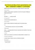 GB 370 EXAM PRACTICE QUESTIONS AND 100&percnt; VERIFIED CORRECT ANSWERS&excl;&excl;