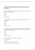 FBLA Business Calculations Exam Questions and Answers &vert;  2025&ndash;2026 