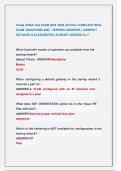 Aruba ACMA Test EXAM 2025 &sol;2026 ACTUAL COMPLETE REAL  EXAM  QUESTIONS AND   VERIFIED ANSWERS &lpar; CORRECT  DETAILED & ELABORATED&rpar; ALREADY GRADED A&plus;&excl;&excl;