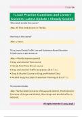 TLSAE Practice Questions and Correct  Answers&sol; Latest Update &sol; Already Graded