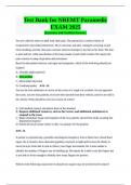 Test Bank for NREMT Paramedic EXAM 2025 