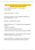 BSC 1011 &ndash; Exam 1 Study Guide with Verified Answers &vert; Evolution&comma; Genetics&comma; Speciation & Scientific Theory