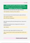 Skills USA health knowledge bowl  Questions and Correct Answers&sol; Latest  Update &sol; Already Graded