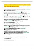 CRC EXAM Q&AS BEST EXAM SOLUTION LATEST UPDATE 2025 RATED A&plus;&comma;EXCELLENT PASS