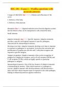  BSC 1012 &ndash; Exam 3 Study Guide with Verified Answers &vert; Reproduction&comma; Immunity&comma; Digestion&comma; STIs&comma; Pregnancy & Cancer Biology