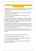 BIO 101 &ndash; Exam 3 Comprehensive Study Guide with Verified Answers &vert; Digestion&comma; Circulation&comma; Immunity&comma; STIs&comma; Reproduction & Cancer Biology