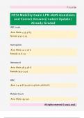 HESI Mobility Exam LPN-ADN Questions  and Correct Answers&sol; Latest Update &sol;  Already Graded 