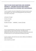 NGN PN HESI EXAM QUESTIONS AND ANSWERS GRADED A&plus; ASSURED SUCCESS NEW UPDATE 2025&sol;2026 &lpar;MULTIPLE CHOICES&rpar; WITH RATIONALES&period;