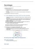 sociologie samenvatting H1&comma;2&comma;3