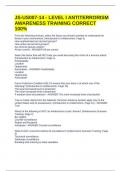 JS-US007-14 - LEVEL I ANTITERRORISM AWARENESS TRAINING CORRECT 100&percnt;