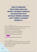 NGN ATI MEDSURG PROCTORED EXAM 2023 NEWEST TESTBANK COMPLETE 300 QUESTIONS WITH DETAILED VERIFIED ANSWERS &lpar;100&percnt; CORRECT&rpar; &sol;ALREADY GRADED A&plus; 