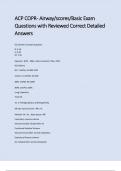 ACP COPR &ndash; Airway scores Basic Exam Questions with Reviewed Correct Detailed Answers&period;