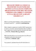 RELIAS RN MEDICAL SURGICAL  TELEMETRY EXAM PAPER 2025  NEWEST ACTUAL EXAM COMPLETE  400 QUESTIONS WITH 100&percnt; DETAILED  VERIFIED AND CORRECT ANSWERS ACTUAL BRAND NEW ALREADY GRADED A&plus;&excl;&excl;&excl;