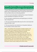 NURA 303 Exam 2 Questions and Correct  Answers&sol; Latest Update &sol; Already Graded 