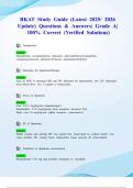 BKAT Study Guide &lpar;Latest 2025&sol; 2026 Update&rpar; Questions & Answers&vert; Grade A&vert; 100&percnt; Correct &lpar;Verified Solutions&rpar;