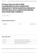 FIT Exam Prep IAAI EXAM 2025 COMPREHENSIVE EXAM QUESTIONS &vert;FREQUENTLY TESTED QUESTIONS &vert;RECENTLY TESTING REAL EXAM QUESTIONS&vert;VERIFIED SOLUTIONS &lpar;100&percnt; CORRECT&rpar;