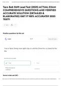 Taco Bell Shift Lead Test &lpar;2025&rpar; ACTUAL EXAM COMPREHENSIVE QUESTIONS AND VERIFIED ACCURATE SOLUTION &lpar;DETAILED & ELABORATED&rpar; &vert;GET IT 100&percnt; ACCURATE&excl;&excl; 2025 TEST&excl;&excl;