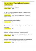 Scrum Master Training Exam Questions And Answers&period;docx