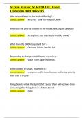 Scrum Master&comma; SCRUM INC Exam Questions And Answers&period;docx