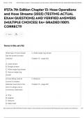 IFSTA 7th Edition Chapter 13&colon; Hose Operations and Hose Streams &lpar;2025&rpar; &lpar;TESTING ACTUAL EXAM QUESTIONS&rpar; AND VERIFIED ANSWERS &lpar;MULTIPLE CHOICES&rpar; &vert;&vert;A&plus; GRADED &vert;100&percnt; CORRECT&excl;&excl;