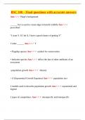 BSC 340 &ndash; Final questions with accurate answers